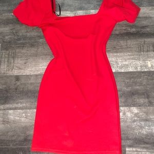Red mini dress size small -forever 21